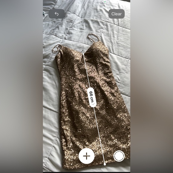 NWT-La femme sequin mini in bronze / rose gold - Picture 6 of 6